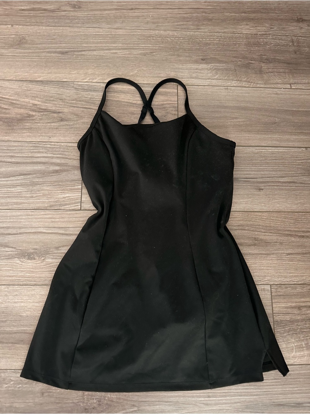 VS PINK Black Women's Sports Dress with Crossback Straps